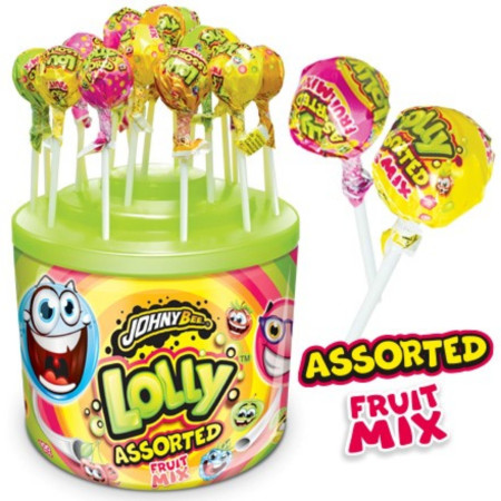 detail JohnyBee Lolly Assorted Fruit mix lízátko 8g (100)
