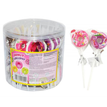 detail Lízátko Donut Lollipop 15g dóza Gemini (50) Trvan 14/10/2025