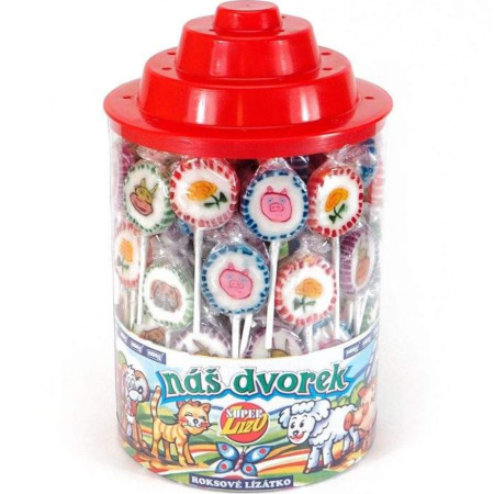 detail ESHOP - HORS roksové lízátko 10g v dóze Náš dvorek (150)