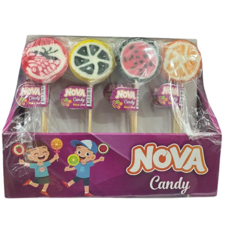 detail Nova Candy 25g lízátko Mixed Fruit (48)