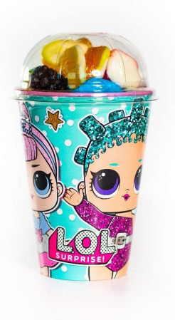 detail IML Cup with cookies 10g LOL (kelímek s bonbony) (12)