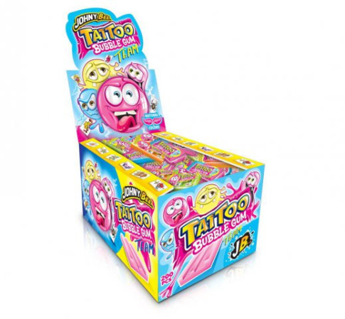chi tiết JohnyBee Smile gum + tattoo 5g žvýkačky (200)