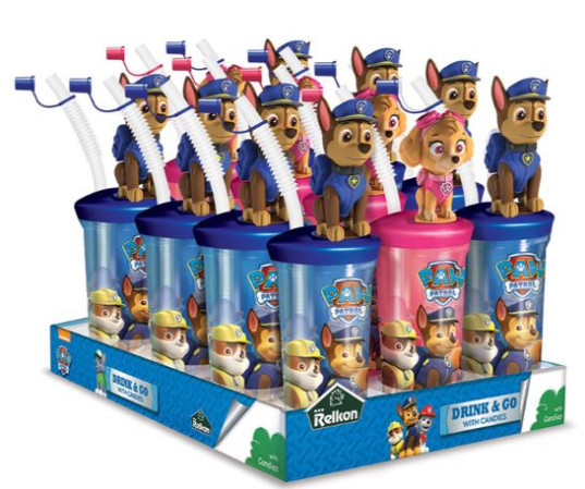 detail Paw Patrol kelímek s bonbony 10g (coc uong nuoc) (12)
