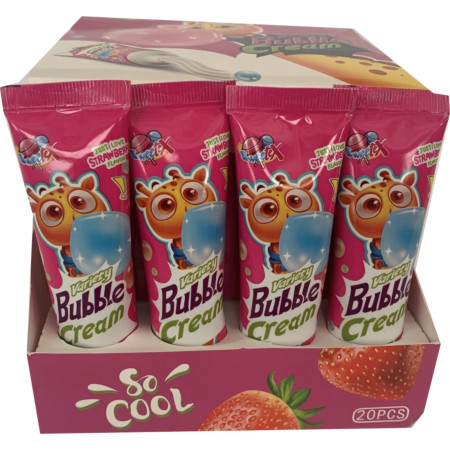 chi tiết Sweetex Bubble Cream Variety žvýkačky 22g Strawberry (20)