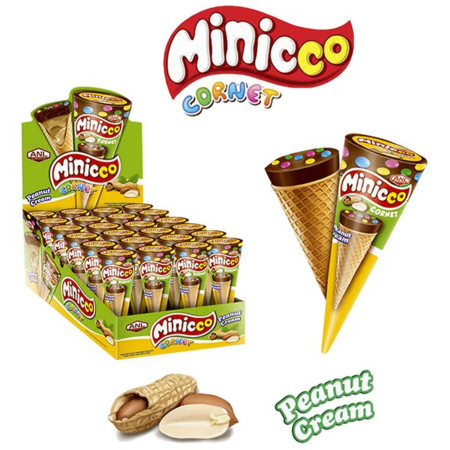 detail Minicco Cornet 25g Cream Peanut (24)