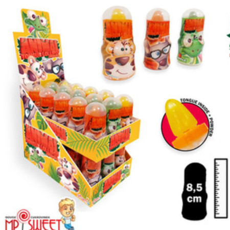 detail MP SWEET Animal Tongue Lollipop + prášek 15g (30)