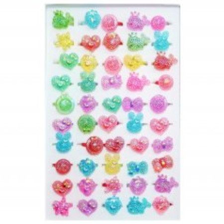 chi tiết Toy Ring 529 prstýnek hračka ovoce / motýl (50)