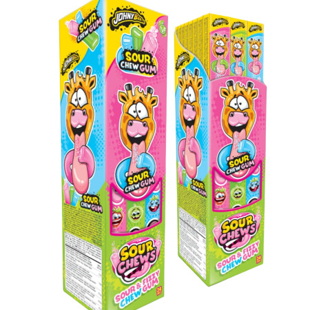 chi tiết JohnyBee Sour Chews 30g kyselá žvykačka (24)