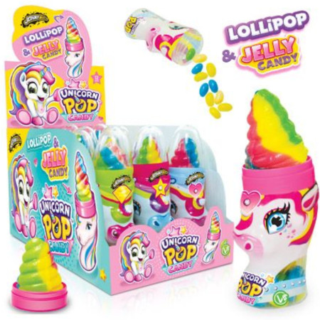 detail JohnyBee Unicorn Lollipop a jelly candy 50g (12)