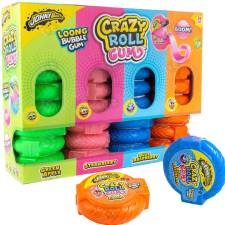 chi tiết JohnyBee Bubble crazy roll gum Stand 15g (36)