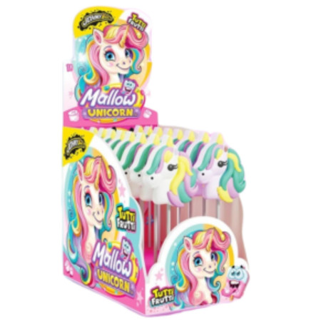 detail JohnyBee Mallow Unicorn 35g marshmallow lízátko (18)