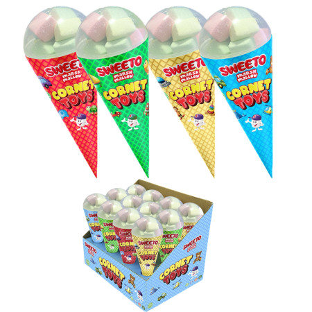 chi tiết Sweeto Cornet Toys 18g kornout s marshmallow a překvapením (12)