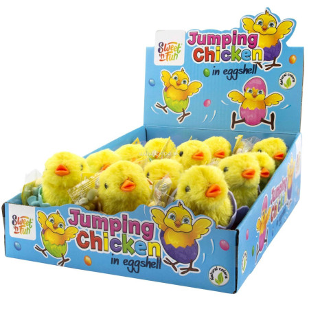 detail Sweet'n Fun Jumping Chicken in Egg Shell 5g (12)