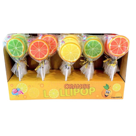 chi tiết Sweetex Orange lollipop 15g lízátko pomeranč (30)