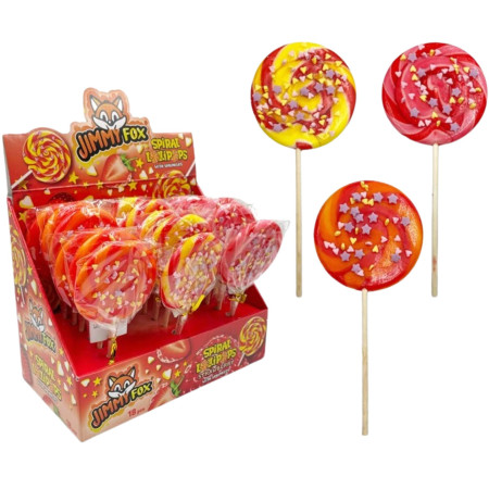 chi tiết Jimmy Fox Spiral Lollipops with sprinkles 50g Jahodové lízátko (18)