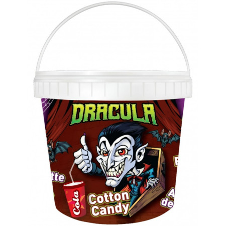 detail Lolliboni Cukrová vata 50g kyblík Dracula Cola (12)