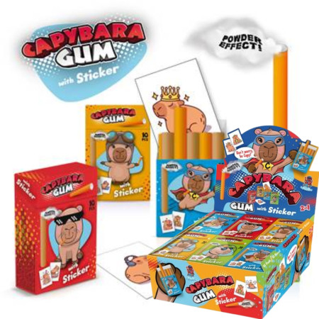 chi tiết Bubble gum stick žvýkačky 35g Capybara (18)
