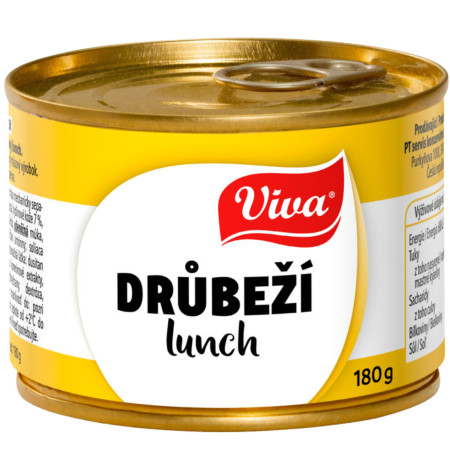 chi tiết Viva konzerva 180g s drůbežím lunch (10)