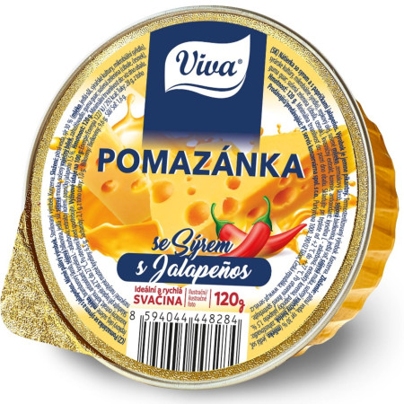 chi tiết VIVA 120g Pomazánka se sýrem a Jalapenos (16)