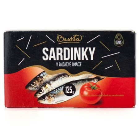 chi tiết Bassta Sardinky v rajčatové omáčce 125g (24)