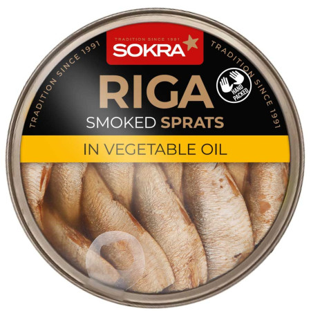 detail SOKRA 120g Uzené Riga šproty v rostlinném oleji (18)