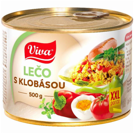 detail VIVA Lečo s klobásou XXL 500g (8)