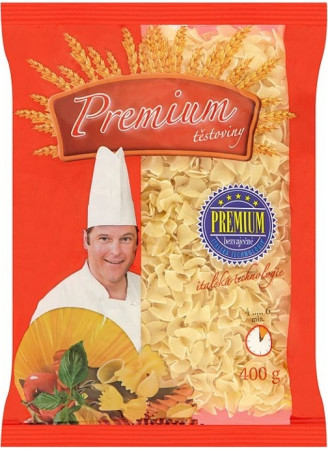 detail Premium bezvaječné těstoviny 400g Fleky lomené