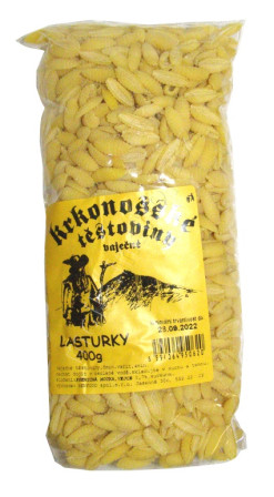 chi tiết Krkonošské těstoviny vaječné 400g Lasturky (Senfood) (12)