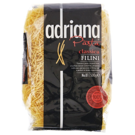 chi tiết Adriana těstoviny 500g Semolina Filini (vlasové nudle) (12)