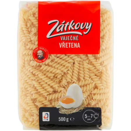 detail Zátkovy těstoviny vaječné 500g Vřetena / Torti (10)