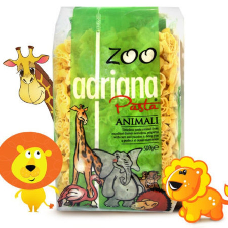 chi tiết Adriana těstoviny 500g Zoo semolina Animali (10)