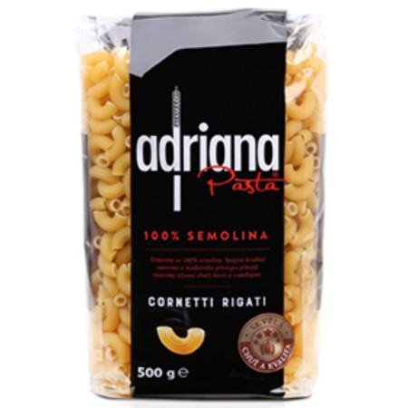 chi tiết Adriana těstoviny 500g Semolina Cornetti Rigati (kolena) (12)