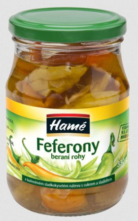 detail HAMÉ Feferony beraní rohy 330g (10)