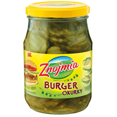 detail ZNOJMIA Okurky Burger 340g