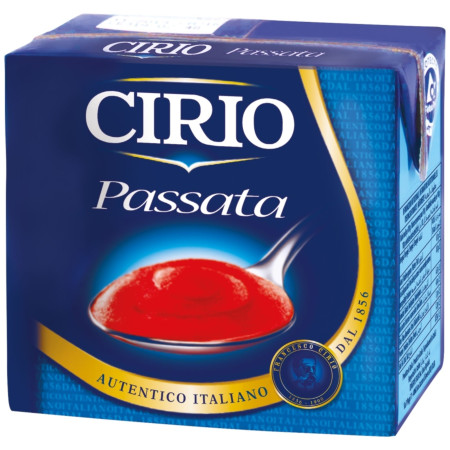 detail Giana rajčata loupaná drcená 500ml CIRIO (12)