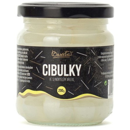 detail Bassta Cibulky ve slanokyselém nálevu 200g (12)