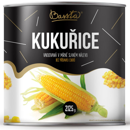 detail Bassta Kukuřice vakuovaná v mírně slaném nálevu 340g (12)