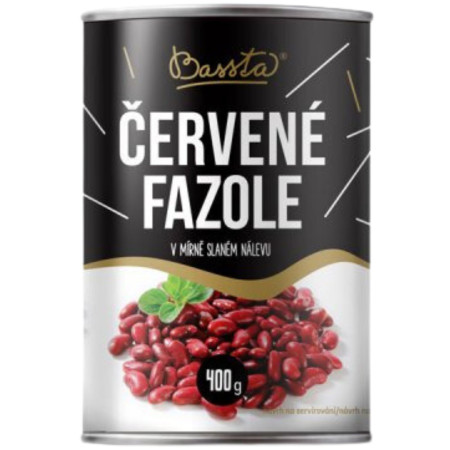 detail Bassta Červené fazole 400g v slaném nálevu (12)