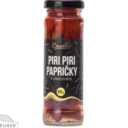 detail Bassta Piri Piri Papričky ve slanokyselém nálevu 100g (12)