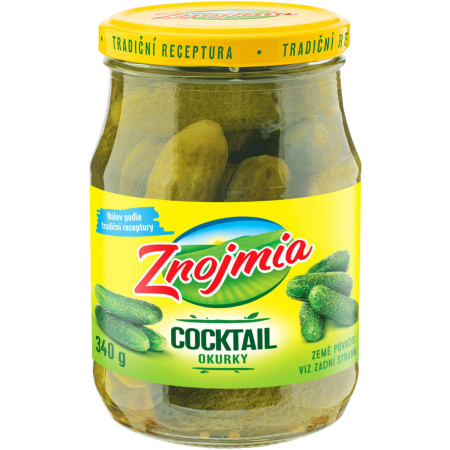 detail ZNOJMIA Okurky 3-6cm Cocktail 340g