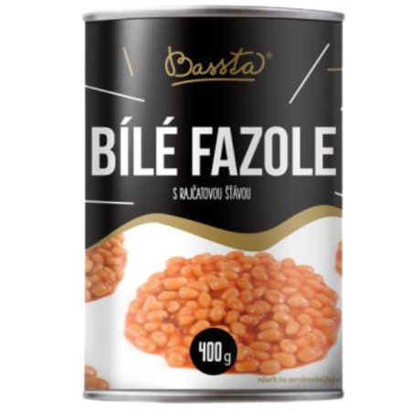 chi tiết Bassta Bílé fazole s rajčatovou šťávou 400g (12)
