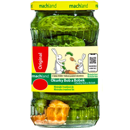 detail Machland Okurky Bob a Bobek 3-6cm 330g / 180g (12)