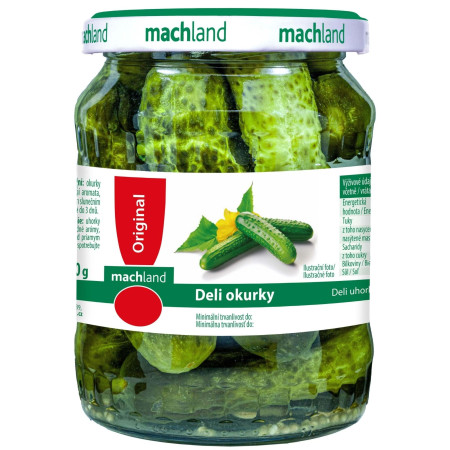 detail Machland Deli Okurky 720ml / 670g / 360g (12)