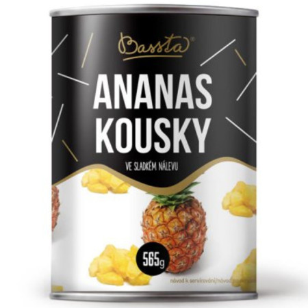 detail Bassta Ananas kousky 565g ve sladkém nálevu (24)