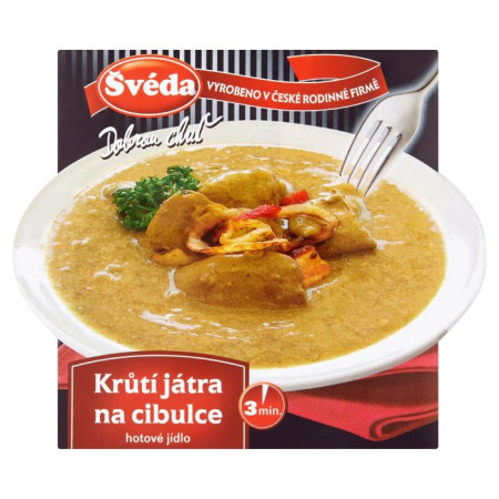 detail ŠVÉDA Krůtí játra na cibulce 340g (6)
