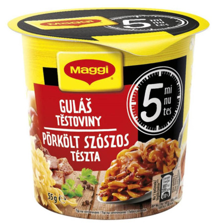 detail MAGGI 5min Cup Guláš těstoviny 55g (8)