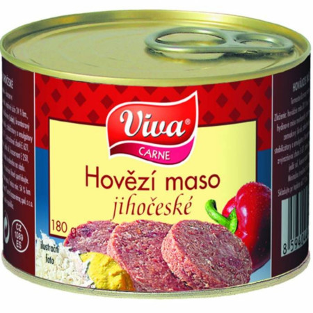 chi tiết VIVA Jihočeská konzerva s hovězím masem 180g (10)