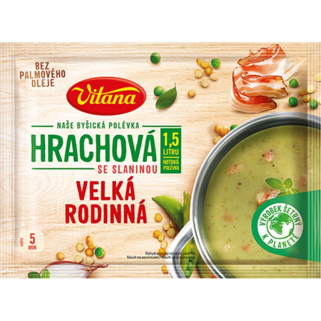 chi tiết VITANA Velká Rodina Polévka Hrachová 144g (18) Trvan. 29/1/2026