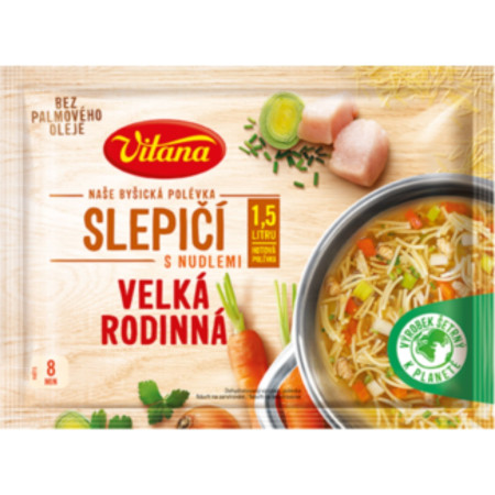 chi tiết VITANA Velká Rodina Polévka Slepičí s Nudlemi 94g (21) H