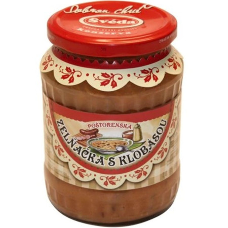 detail ŠVÉDA Poštorenská Zelňačka s klobásou 650g (6)